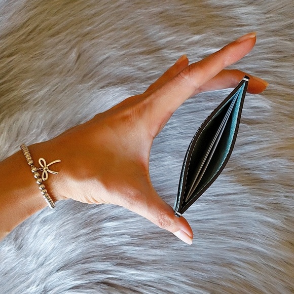 COACH Tiffany Blue Card Case Wallet Holder - Picture 3 of 6